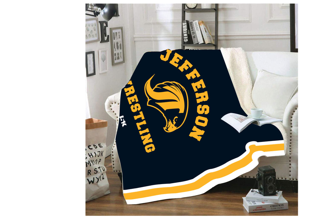 Jefferson Falcons Wrestling Sublimated Blanket