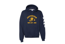 Jefferson Falcons Wrestling Russell Athletic Cotton Hoodie - Navy/Oxford
