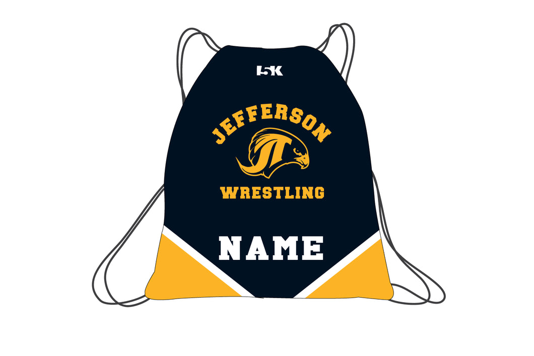 Jefferson Falcons Wrestling Sublimated Drawstring Bag