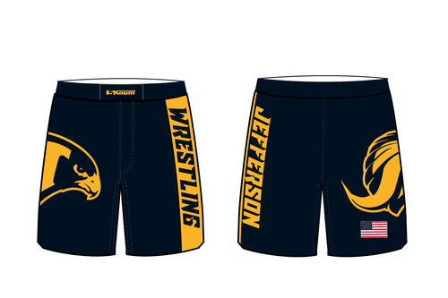 Jefferson Falcons Wrestling Sublimated Fight Shorts