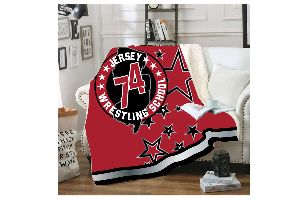 Jersey 74 Wrestling School Sublimated Blanket - 5KounT