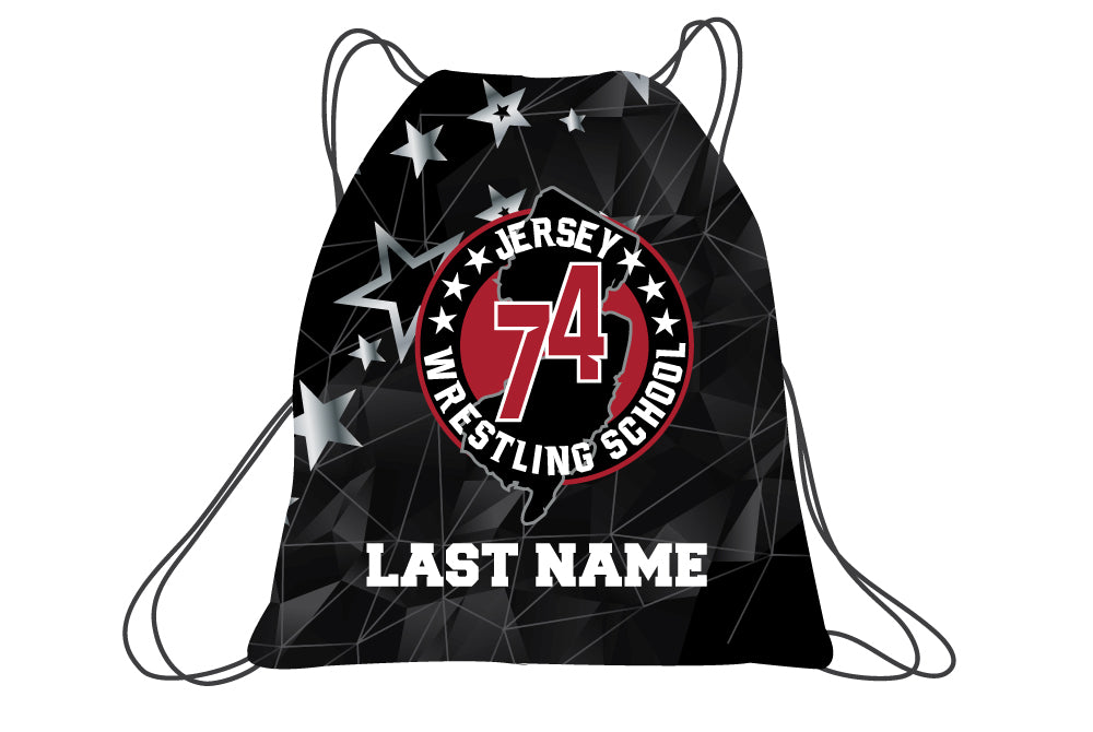 Jersey 74 Wrestling School Sublimated Drawstring Bag - 5KounT