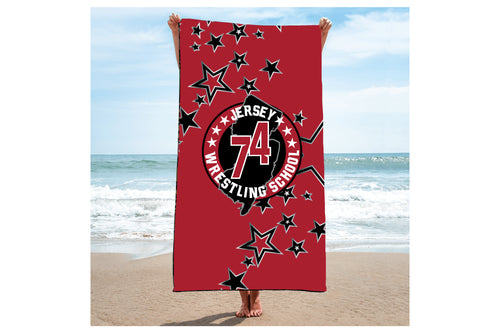 Jersey 74 Wrestling School Sublimated Beach Towel - 5KounT
