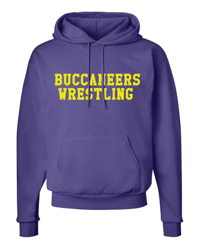 Jack Britt High School Wrestling Cotton Hoodie - Purple - 5KounT
