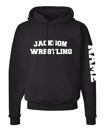 Jackson HS Wrestling Cotton Hoodie - Black - 5KounT