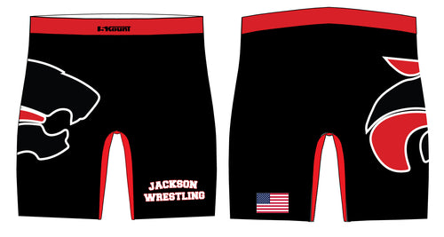 Jackson HS Wrestling Sublimated Compression Shorts - 5KounT