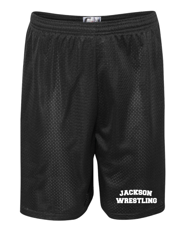 Jackson HS Wrestling Tech Shorts - Black - 5KounT