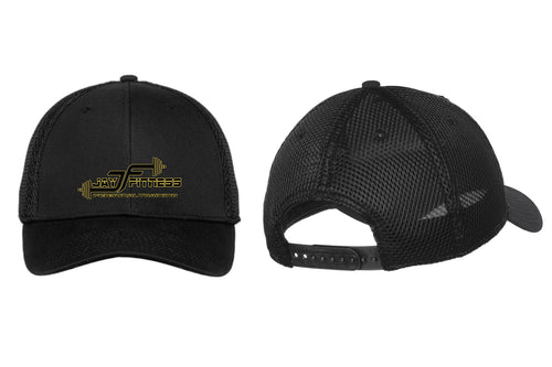 Jay Fitness Unisex Adjustable New Era Cap - Black - Design 1