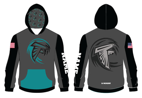 Jensen Beach Falcons Football Sublimated Hoodie - 5KounT2018