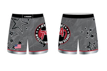 Jersey 74 Wrestling School Sublimated Fight Shorts - Gray - 5KounT