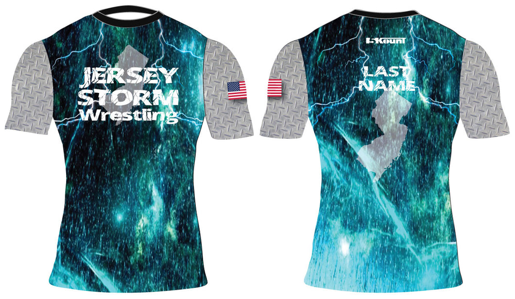 Jersey Storm Wrestling Sublimated Compression Shirt - 5KounT