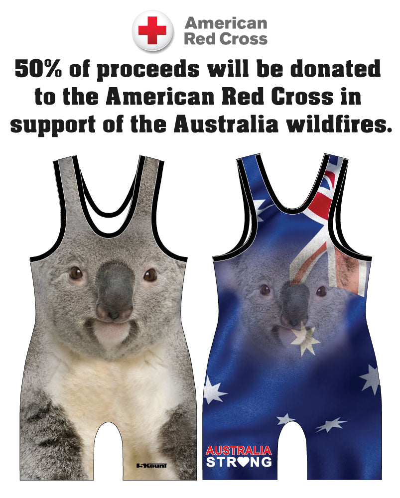 Australia Strong Collection Sublimated Singlet - 5KounT2018