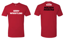 Kent Roosevlt HS Wrestling Cotton Crew Tee - Black/Red - 5KounT