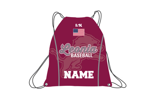 Leonia Baseball Sublimated Drawstring Bag