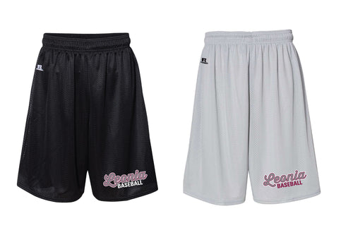 Leonia Baseball Russell Athletic Tech Shorts - Black/Gray