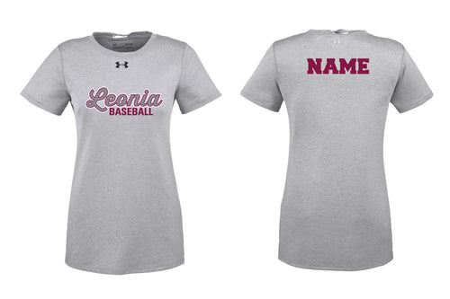 Leonia Baseball Under Armour Ladies' Dryfit T-Shirt - Gray