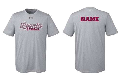 Leonia Baseball Under Armour Men's Locker T-Shirt - Gray