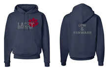 Lacey Wrestling Cotton Hoodie Navy/Gray - 5KounT