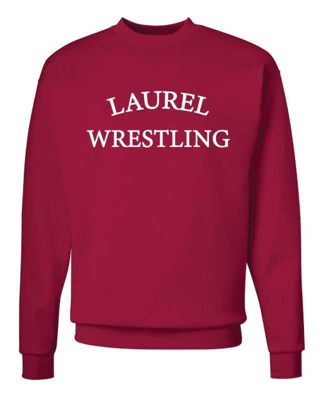 Laurel Bulldogs Crewneck Sweatshirt - Red - 5KounT