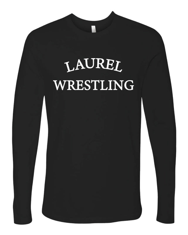 Laurel Bulldogs Long Sleeve Cotton Crew - Black - 5KounT