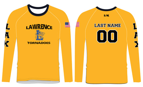 Lawrence LAX Long Sleeve Compression Shirt - Athletic Gold - 5KounT