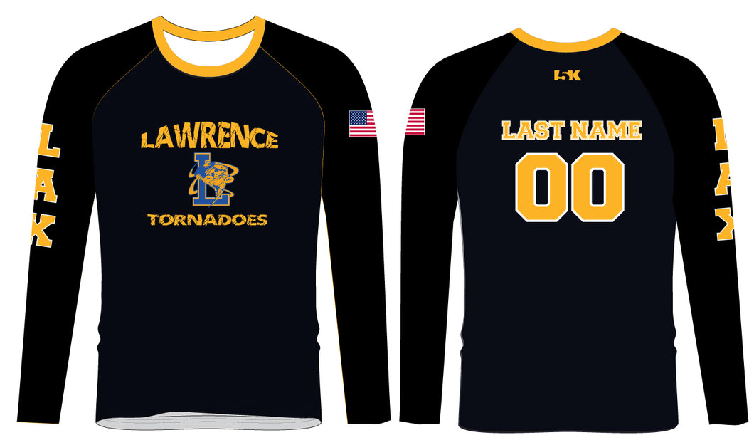 Lawrence LAX Long Sleeve Compression Shirt - Black - 5KounT
