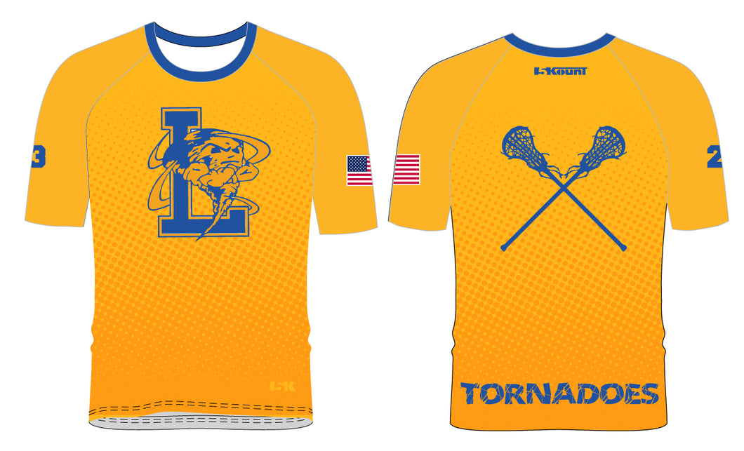 Lawrence LAX Sublimated Shooting Shirt - Athletic Gold - 5KounT
