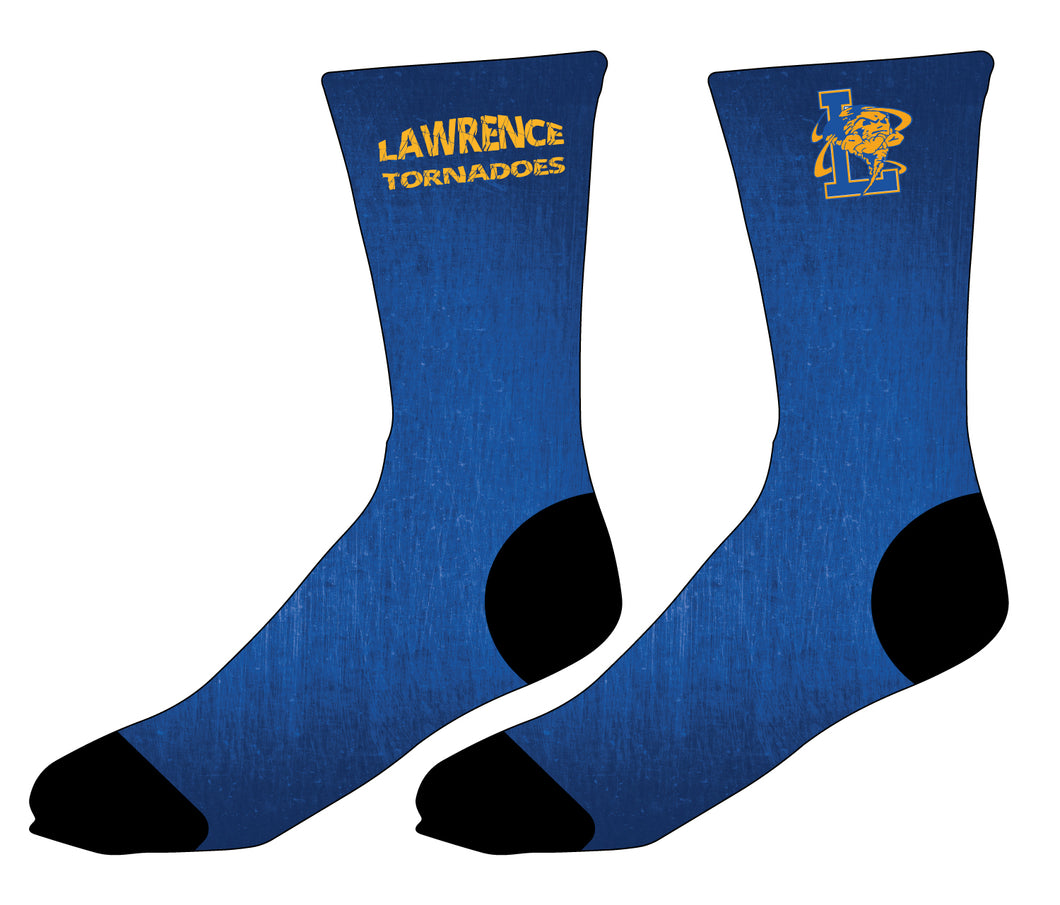 Lawrence HS Sublimated Socks - Royal Blue - 5KounT