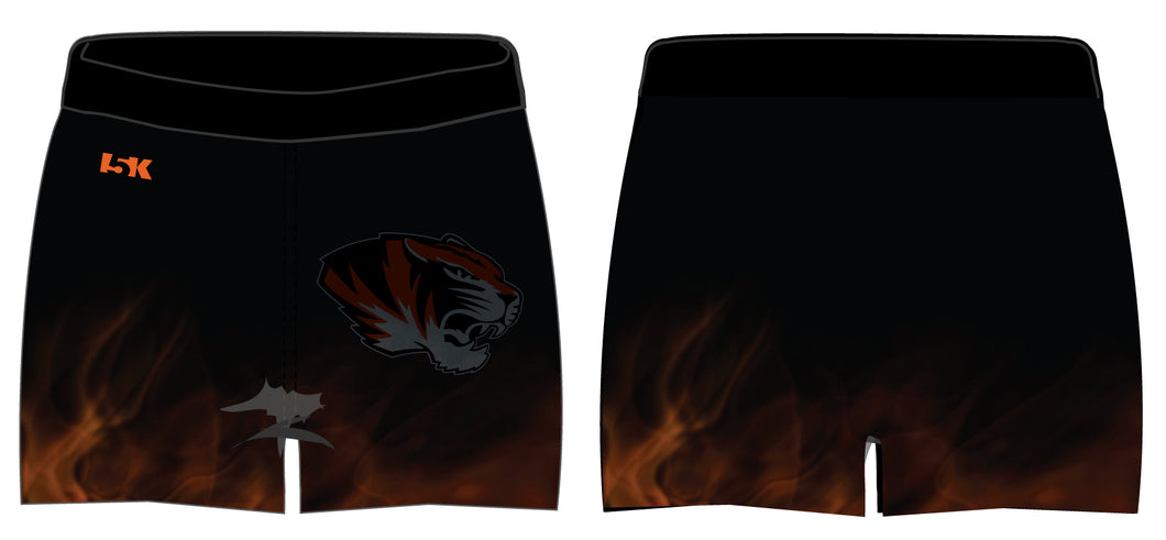 Linden Cheer Sublimated Shorts - Flames - 5KounT
