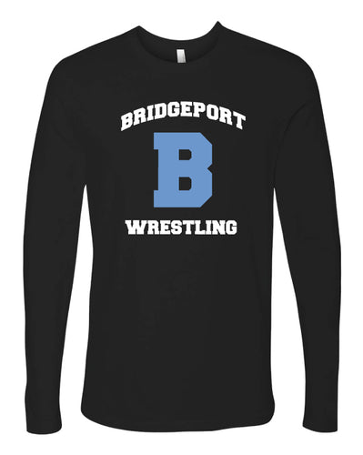 Bridgeport Wrestling Long Sleeve Cotton Crew - Black - 5KounT