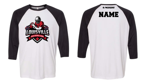 Louisville Football Baseball Shirt - Black/Red - 5KounT2018