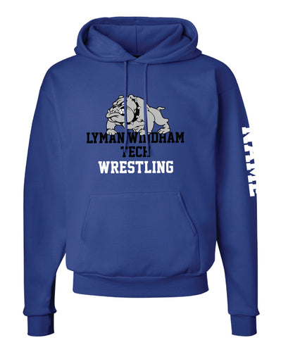 Lyman Windham Tech Wrestling Cotton Hoodie - Royal - 5KounT