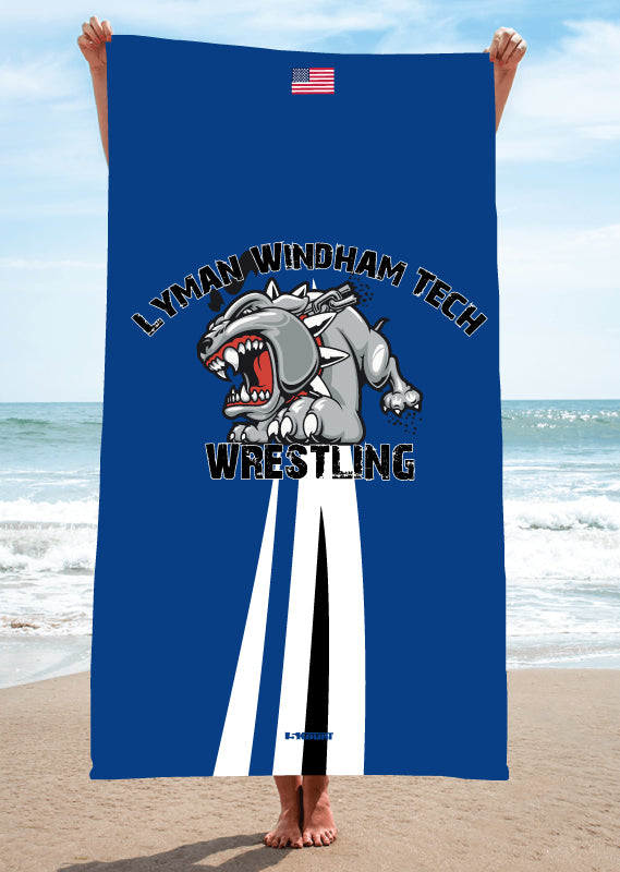 Lyman Windham Tech Wrestling Sublimated Beach Towel - 5KounT2018