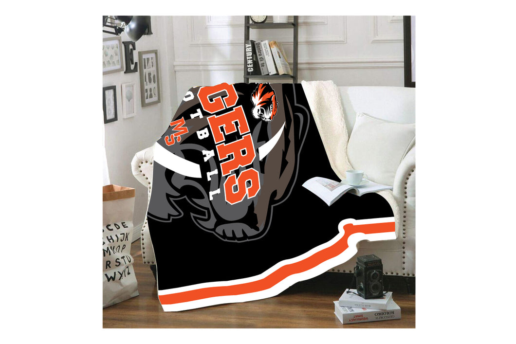 Maple Shade Tigers Football Sublimated Blanket