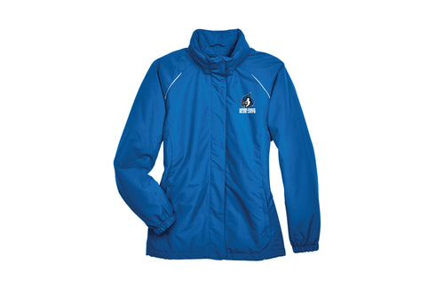 Middlesex Bluejays Athletics Women's Hooded Rain Jacket - Royal - 5KounT