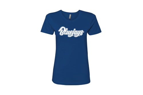 Middlesex Bluejays Athletics Cotton Women's Crew Tee - Royal Design 2 - 5KounT