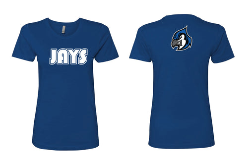 Middlesex Bluejays Athletics Cotton Women's Crew Tee - Royal Design 5 - 5KounT