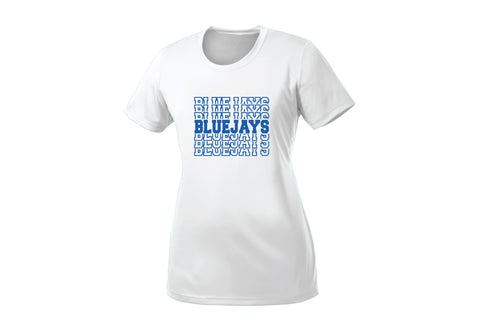 Middlesex Bluejays Athletics Dryfit Performance Ladies Tee - White - 5KounT