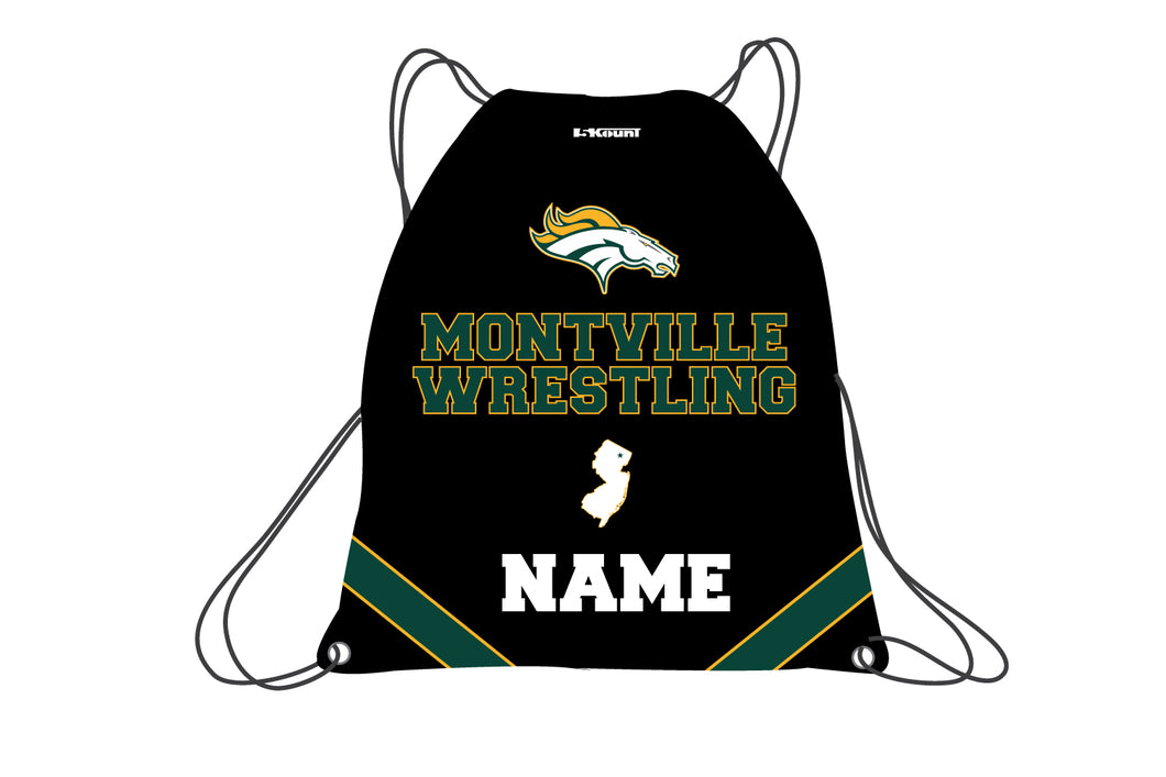 Montville Wrestling Sublimated Drawstring Bag