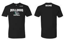 Moyock Bulldogs Football Cotton Crew Tee - Black - 5KounT2018