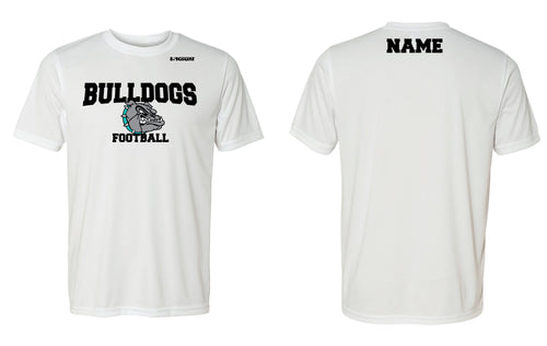 Moyock Bulldogs Footballl Dryfit Performance Tee - White - 5KounT2018