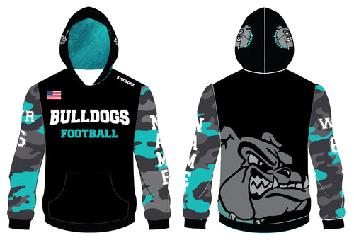 Moyock Bulldogs Football Sublimated Hoodie - 5KounT2018