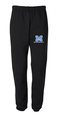 Mahwah Baseball Cotton Sweatpants - Black - 5KounT2018