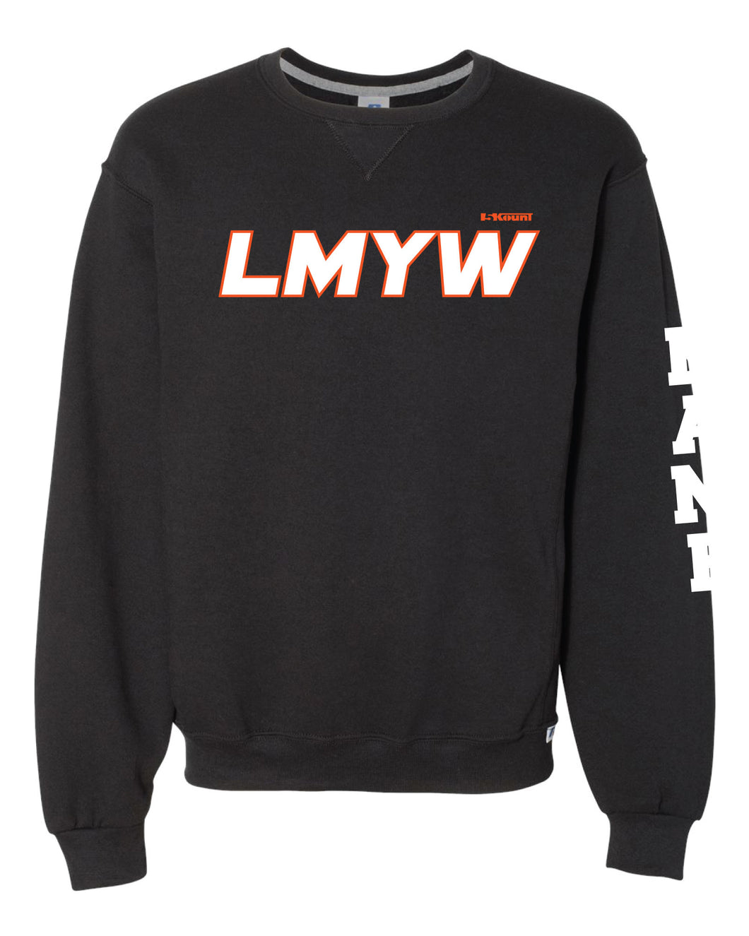 LMYW Russell Athletic Cotton Crewneck Sweatshirt - Black - 5KounT2018