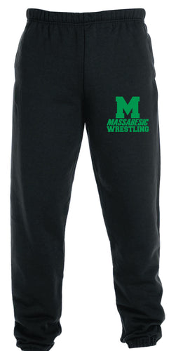 Massabesic Youth Wrestling Cotton Sweatpants - Black - 5KounT