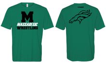 Massabesic Youth Wrestling DryFit Performance Tee - Gray / Green - 5KounT