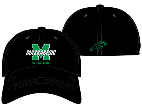 Massabesic Youth Wrestling FlexFit Cap - Black - 5KounT