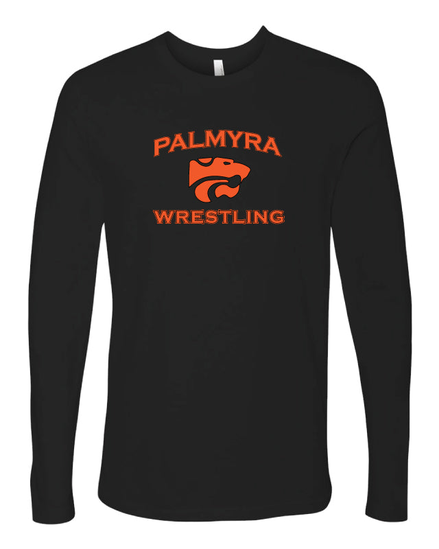Palmyra Wrestling Long Sleeve Cotton Crew - Black - 5KounT2018