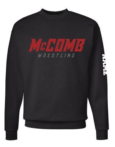 McComb-Wrestling Crewneck Sweatshirt - Black - 5KounT