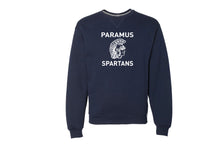 Paramus Spartans School Russell Athletic Cotton Crewneck Sweatshirt -  Navy